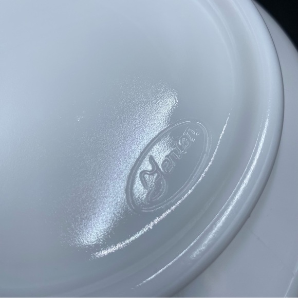 Vintage Fenton White Silver Crest Heart Shaped Nappy Candy Relish Serving Dish - Picture 6 of 11